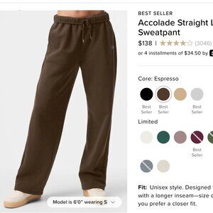 Alo Accolade Straight Leg Sweatpant